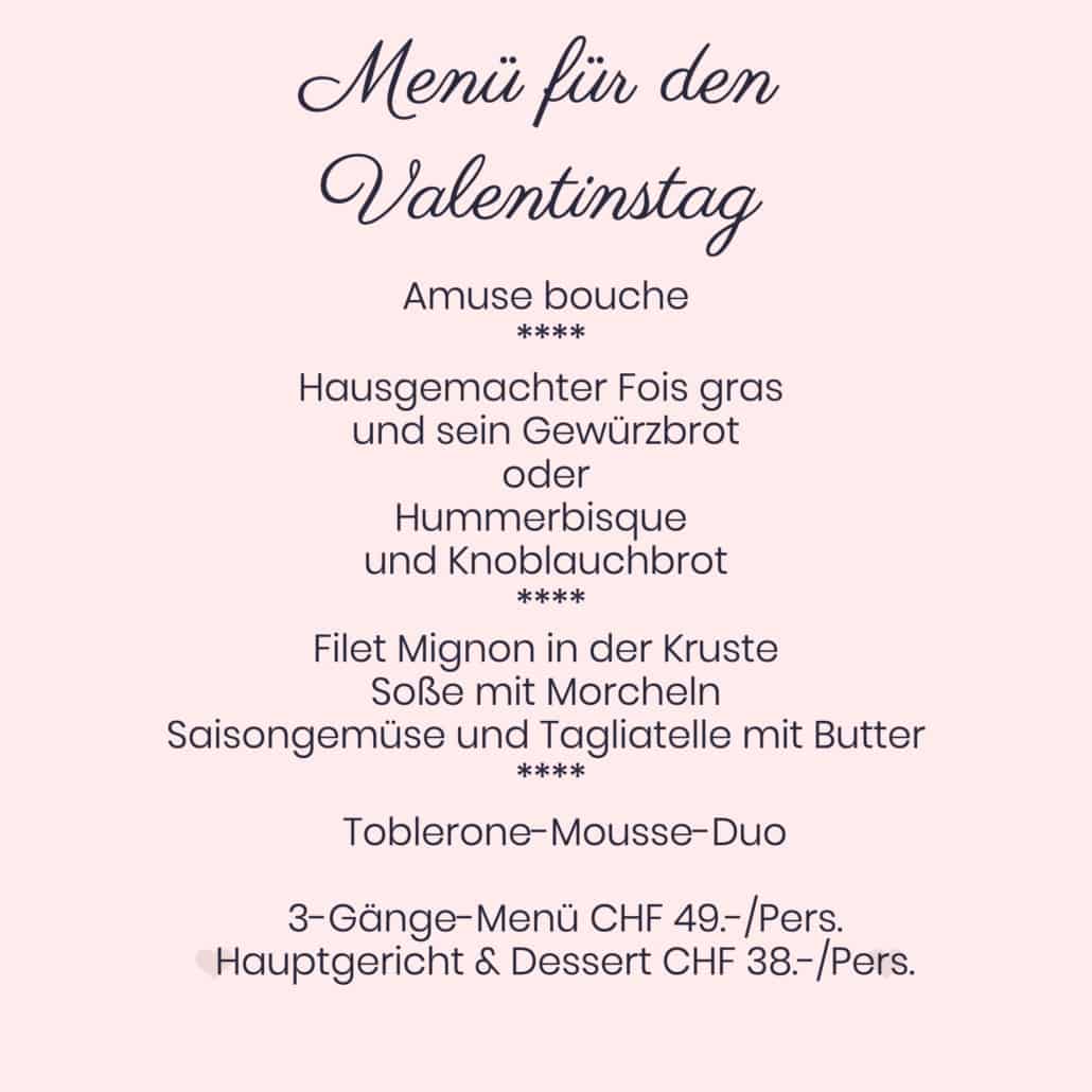 menu valentinstag